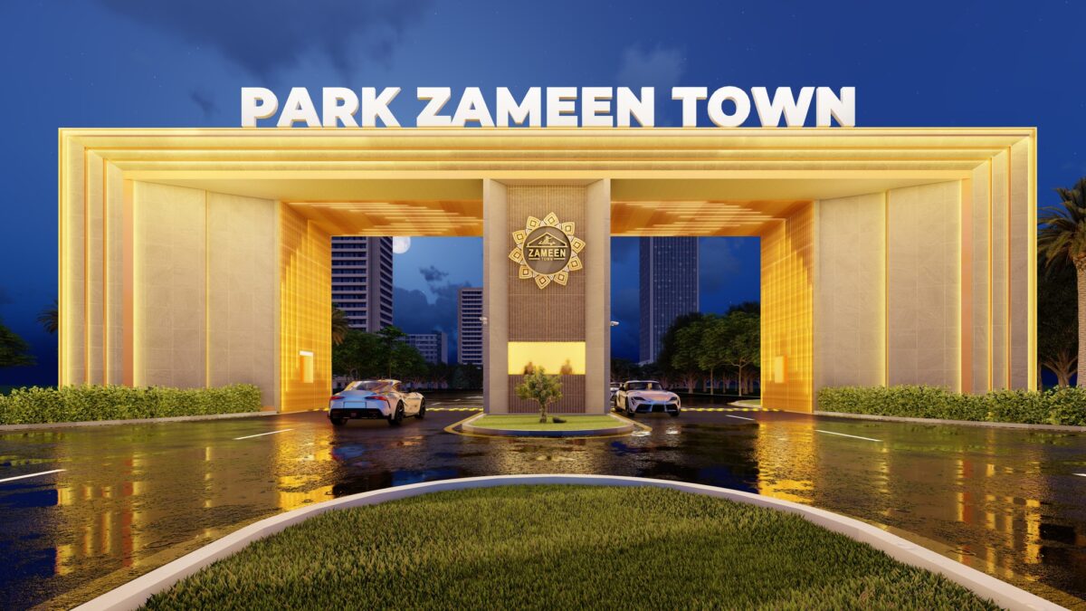 Park-Zameen-Town-Gate-Night
