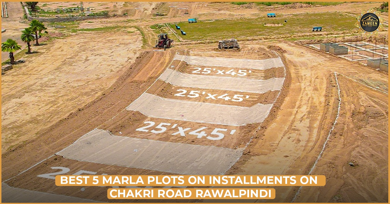 Best 5 Marla Plots on Installments on Chakri Road Rawalpindi PZT Executive Block